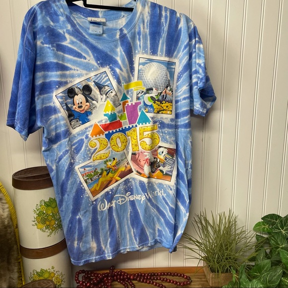 Disney Tops Disney Parks 25 Walt Disney World Tie Dye Tee L Poshmark